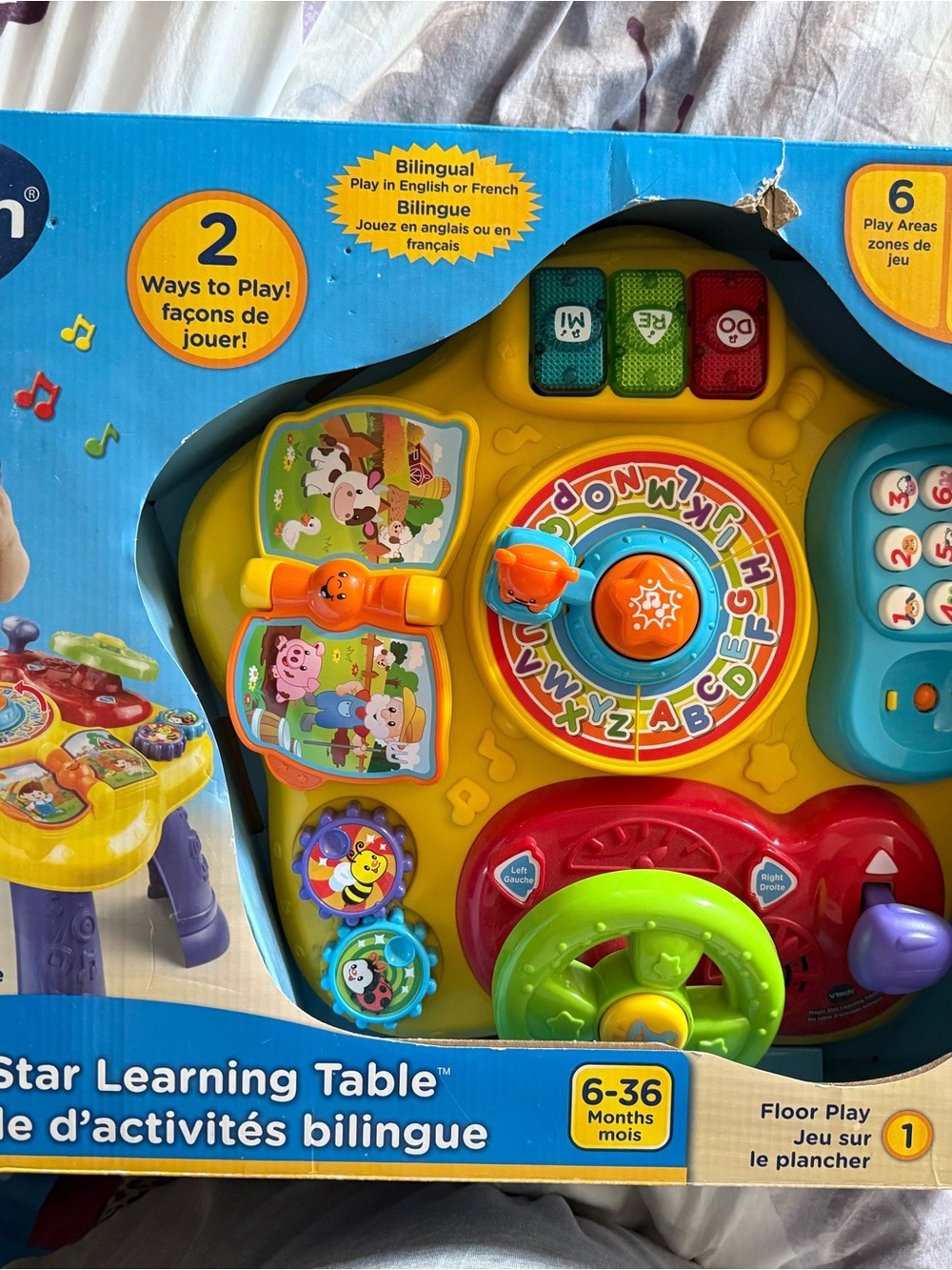 VTech Star Learning Table - Yellow Multicolor Kids Activity Table